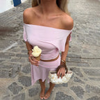 One-Shoulder Top & Long Skirt Set