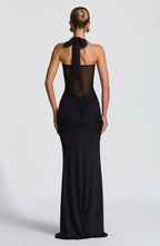 Halter Backless Maxi Dress