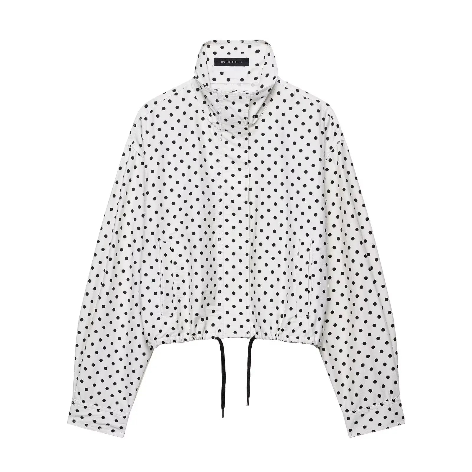 Long Sleeved Zip-Up Cropped Trench