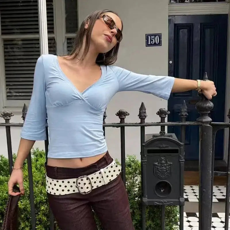 Deep V-Neck Top