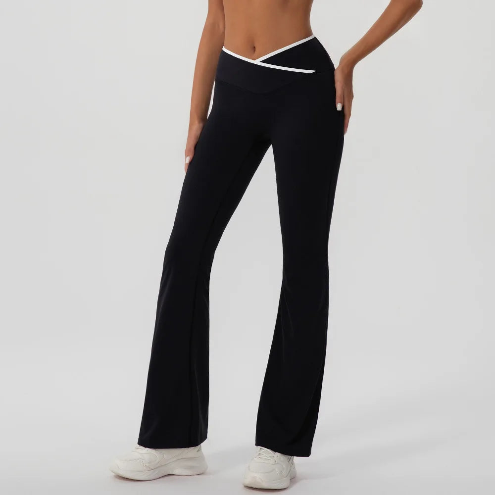 V-Shaped Flared Legging