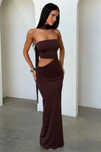 Halter Neck Maxi Dress