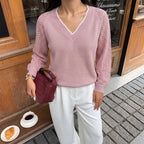 Elegant V-Neck Jumper