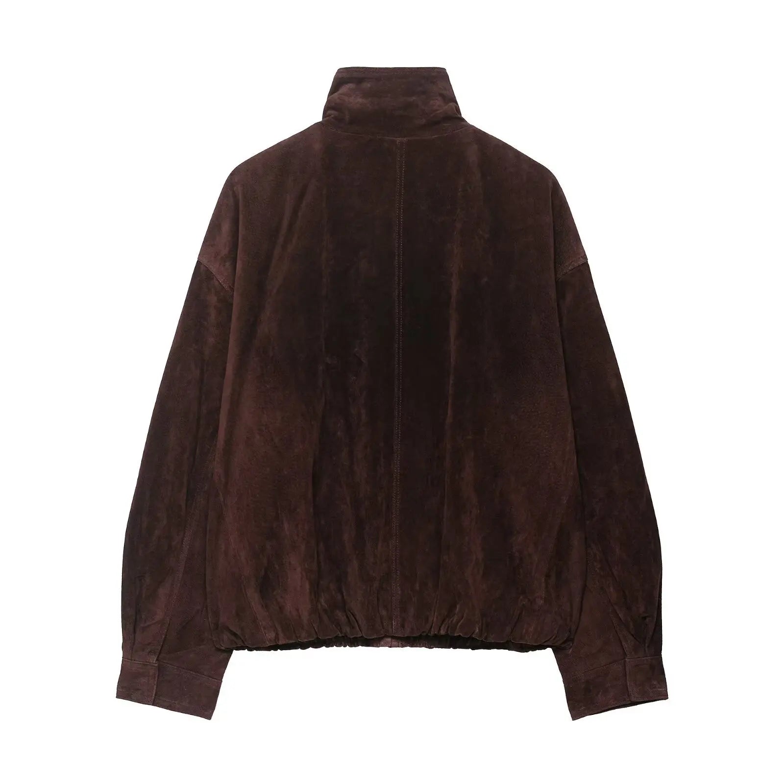Brown Suede Loose Jacket
