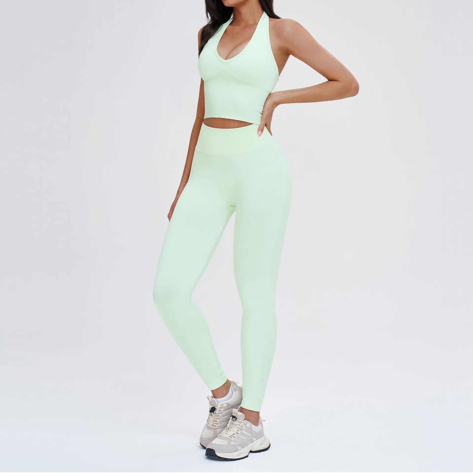 Seamless Long Sleeve 2-Piece Yoga Set
