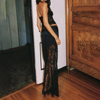 Lace Floral Pattern Crop/Corset