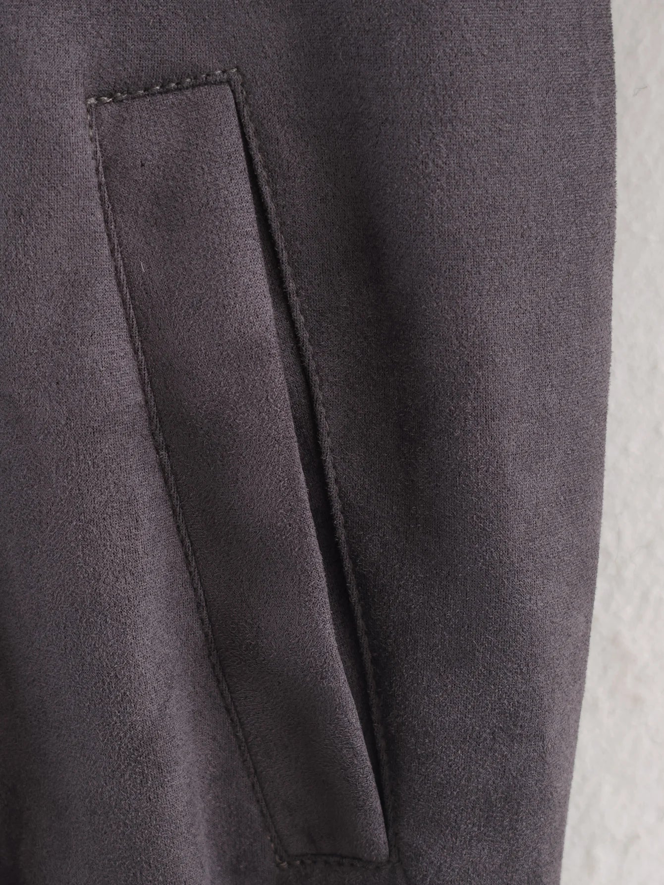 Chic Suede Zip-Up Jacket