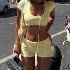 Yellow Solid 2-Piece Set