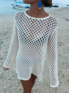 Hollow Out Bikini Cover-Up