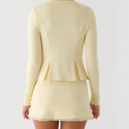 Lace-Trimmed Mini Skirt