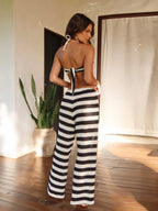 Boho Striped Knit 2-Piece Set