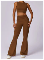 Scrunched Hip Flared Leggings