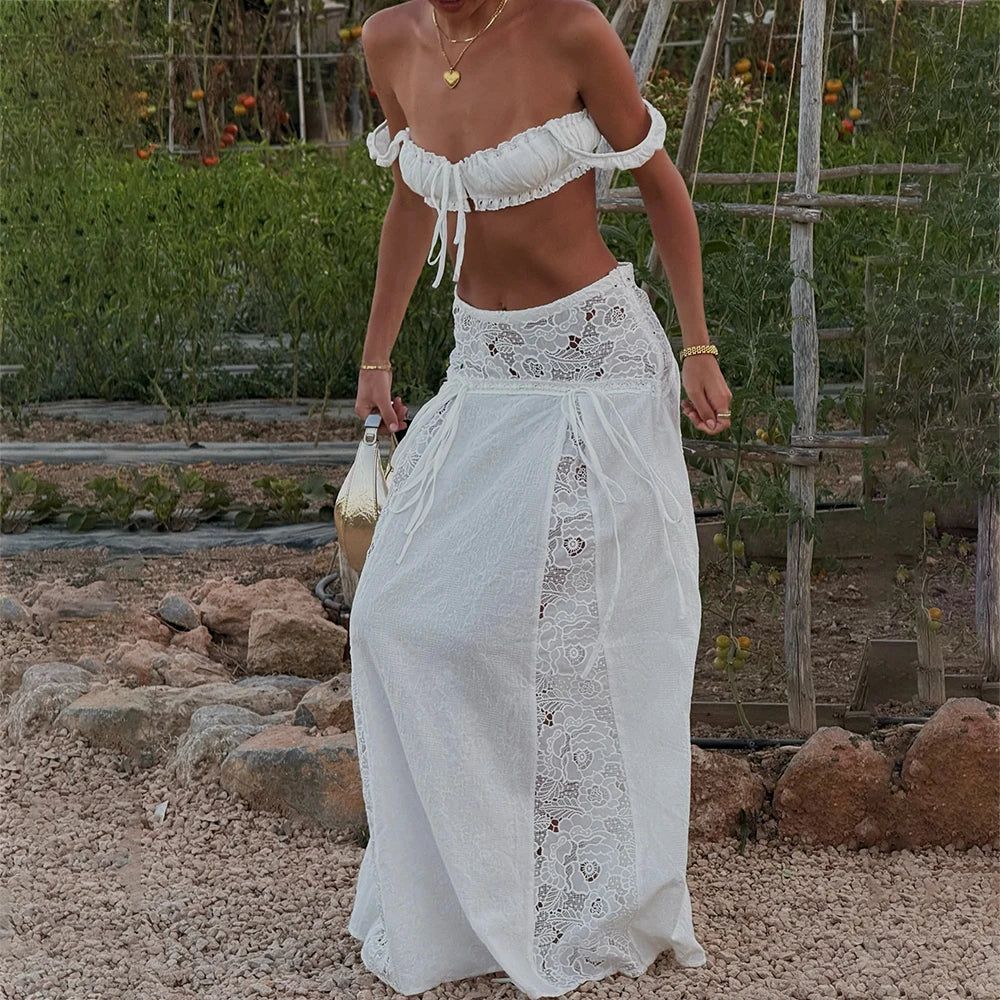 Boho Vintage 2-Piece Cover-Up Set