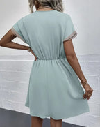 Lacey V Neck Short Beach Dress