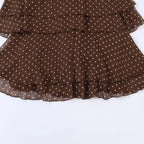 Elegant Polka-Dot Mini Beach Dress