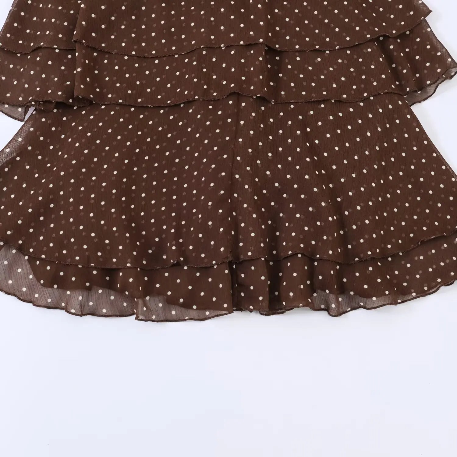 Elegant Polka-Dot Mini Beach Dress