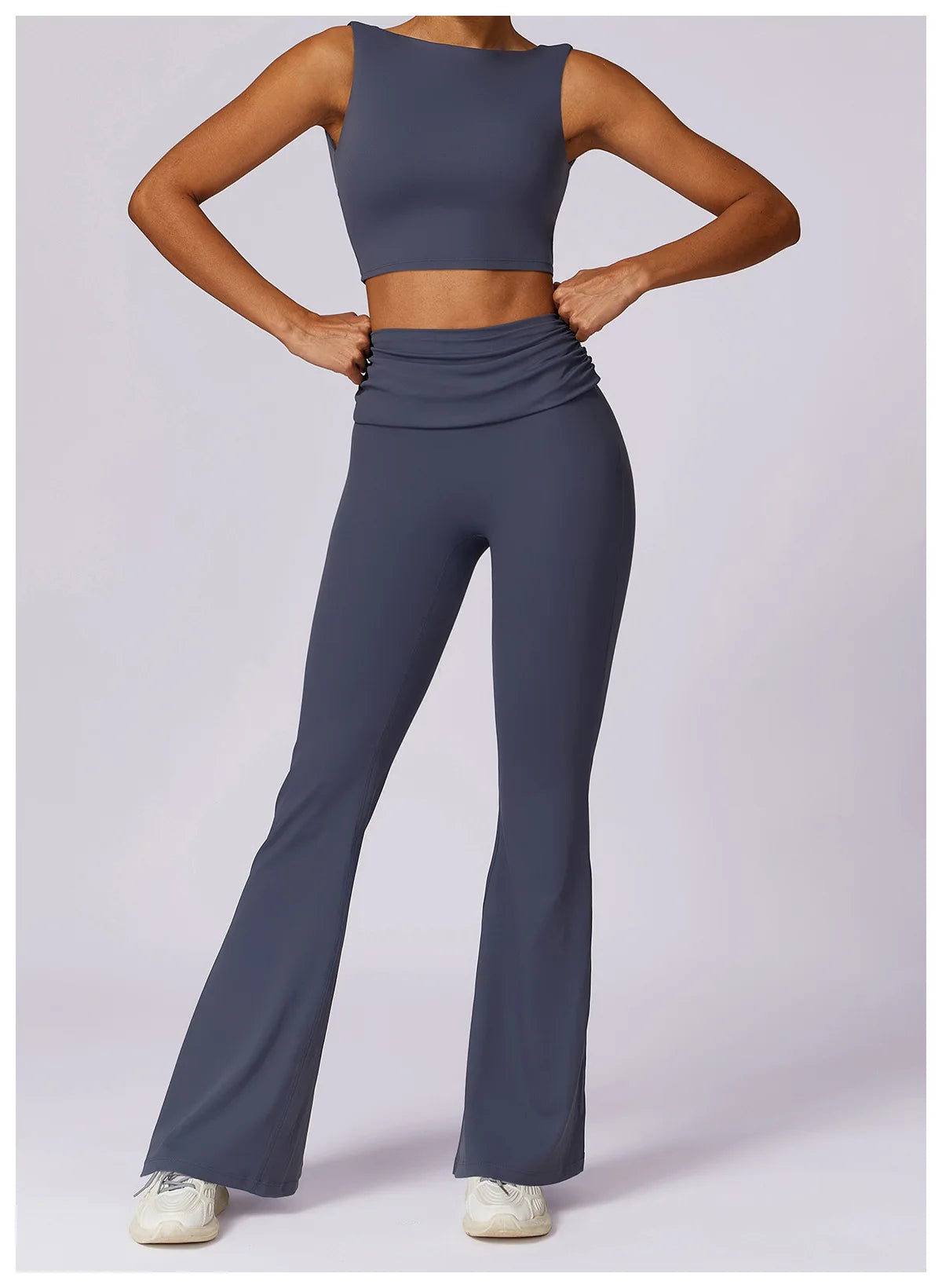 Scrunched Hip Flared Leggings