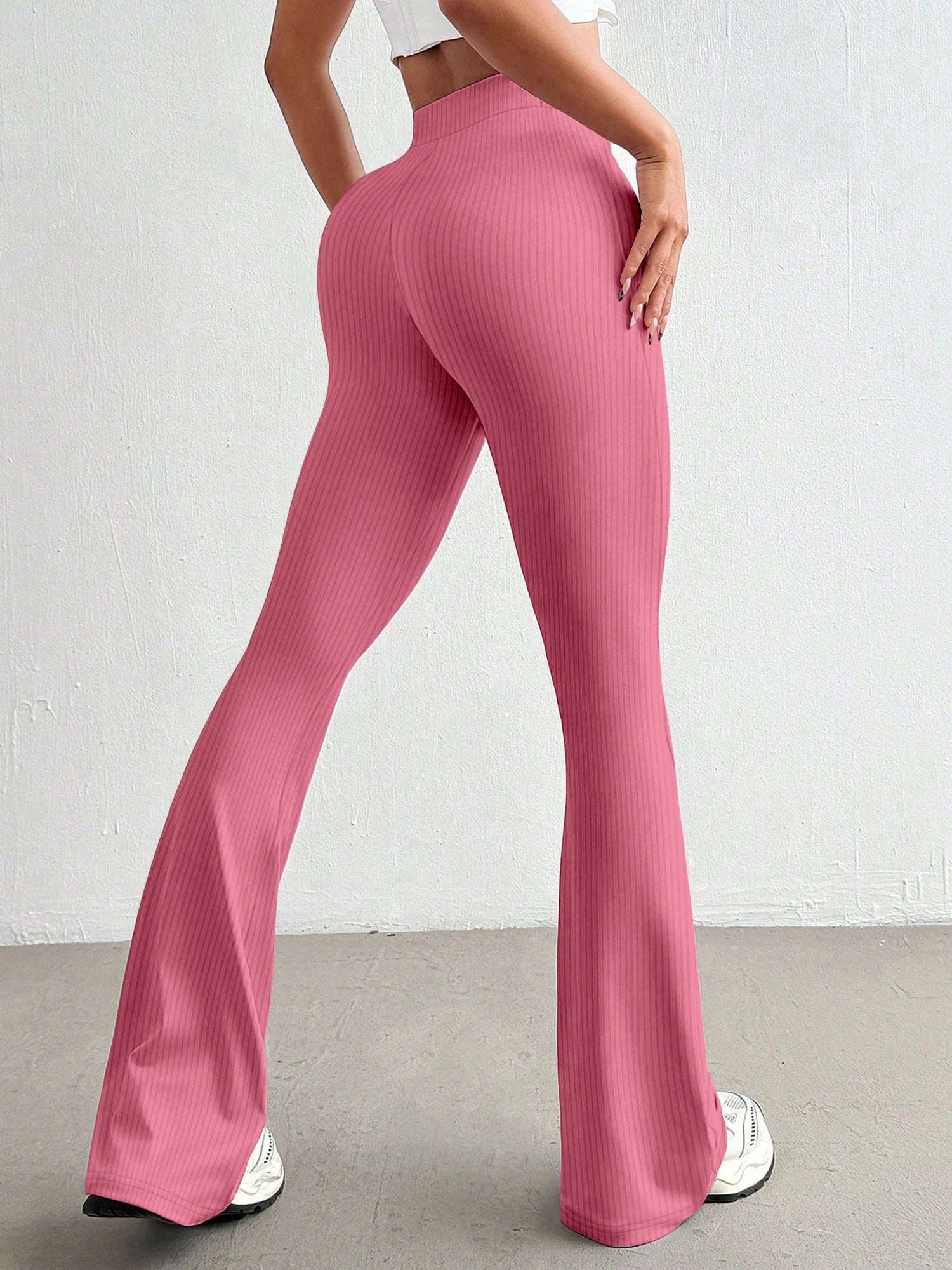 Ribbed Flared Legging