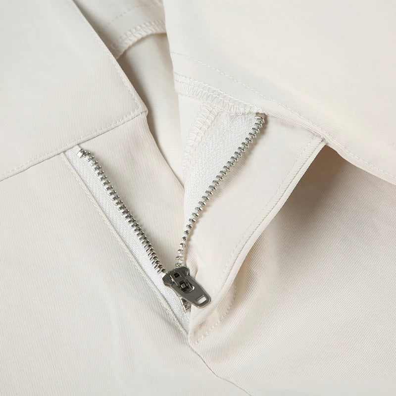 Low-Rise Straight Trousers
