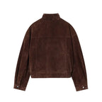 Brown Suede Leather Jacket