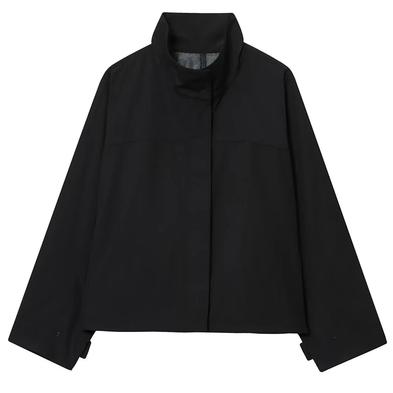 Cropped Hybrid Windbreaker Jacket