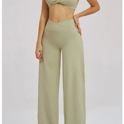 Straight-Leg Flared Leggings