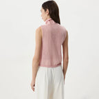 Turtleneck Hollow Knitted Vest