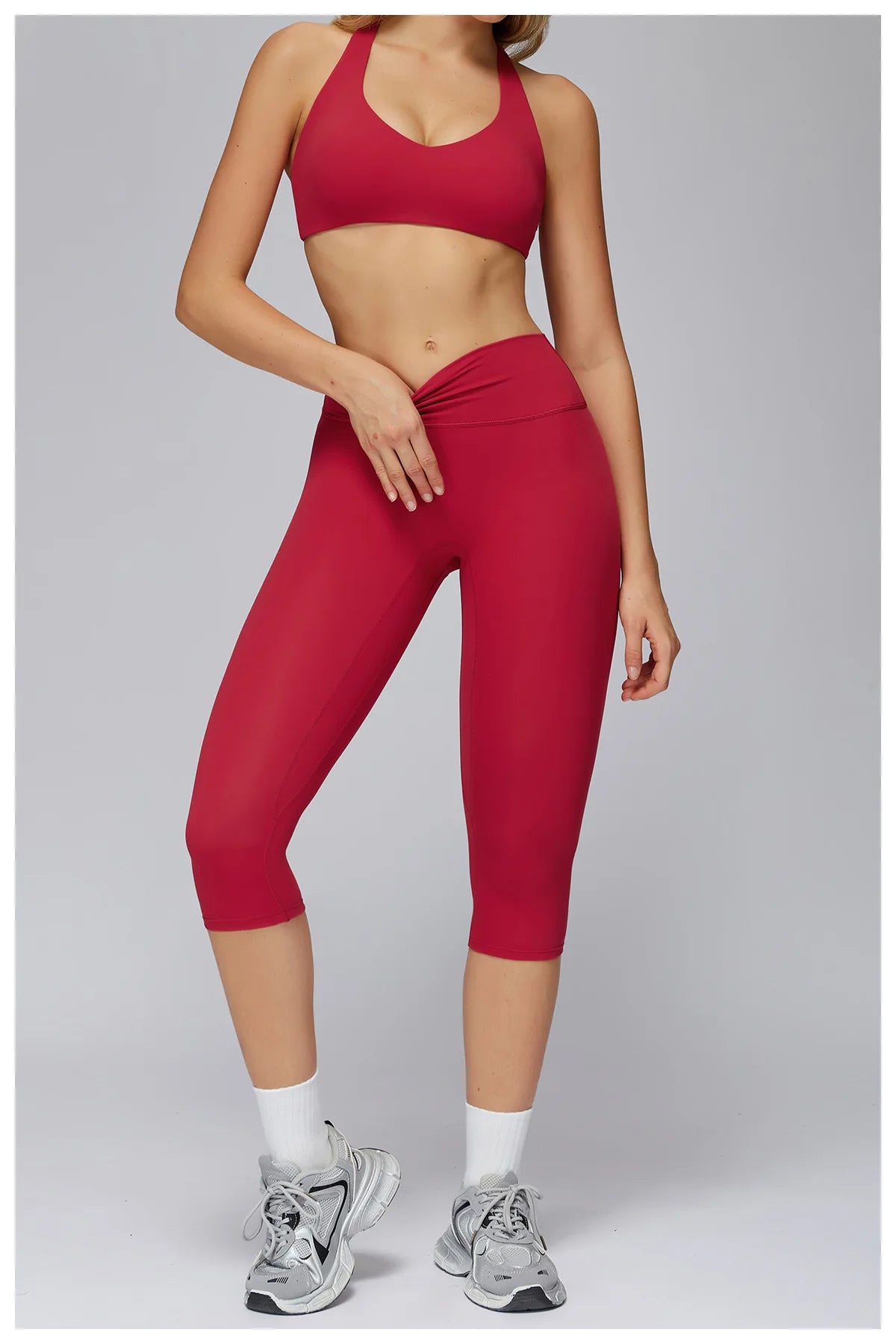 High-Waisted Capri Yoga Leggings