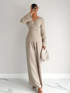 Autumn Waist-Cinching Shirt Co-Ord