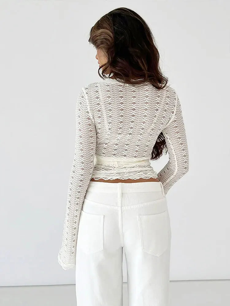Lace Long Sleeved Top