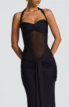 Halter Backless Maxi Dress
