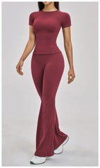 High-Waisted Wide-Leg Yoga Legging