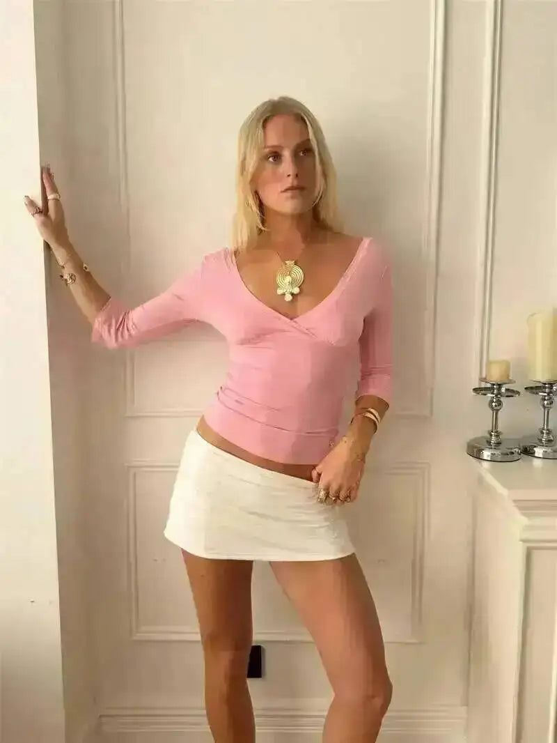 Deep V-Neck Top