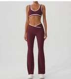 V-Shaped Flared Legging