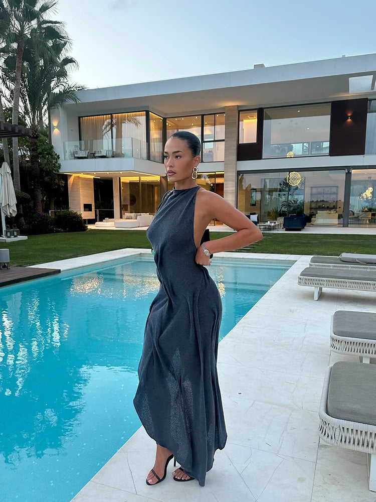 Pleated Off The Shoulder Dress