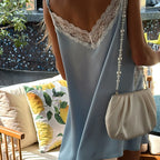 Satin Loose Sling Mini Dress