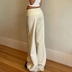 Low-Rise Straight Trousers
