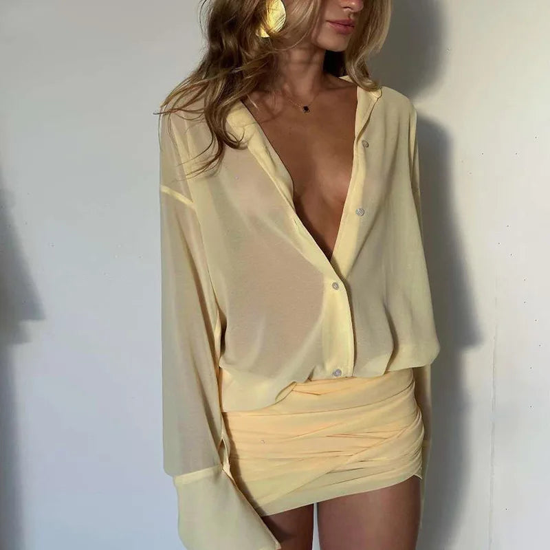 See-Through Mini Dress