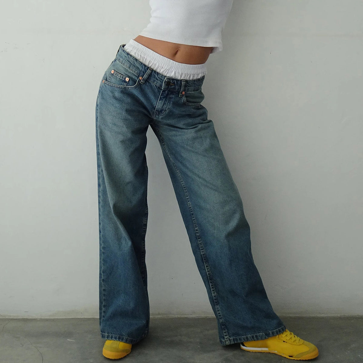 Signature Denim Baggy Jeans
