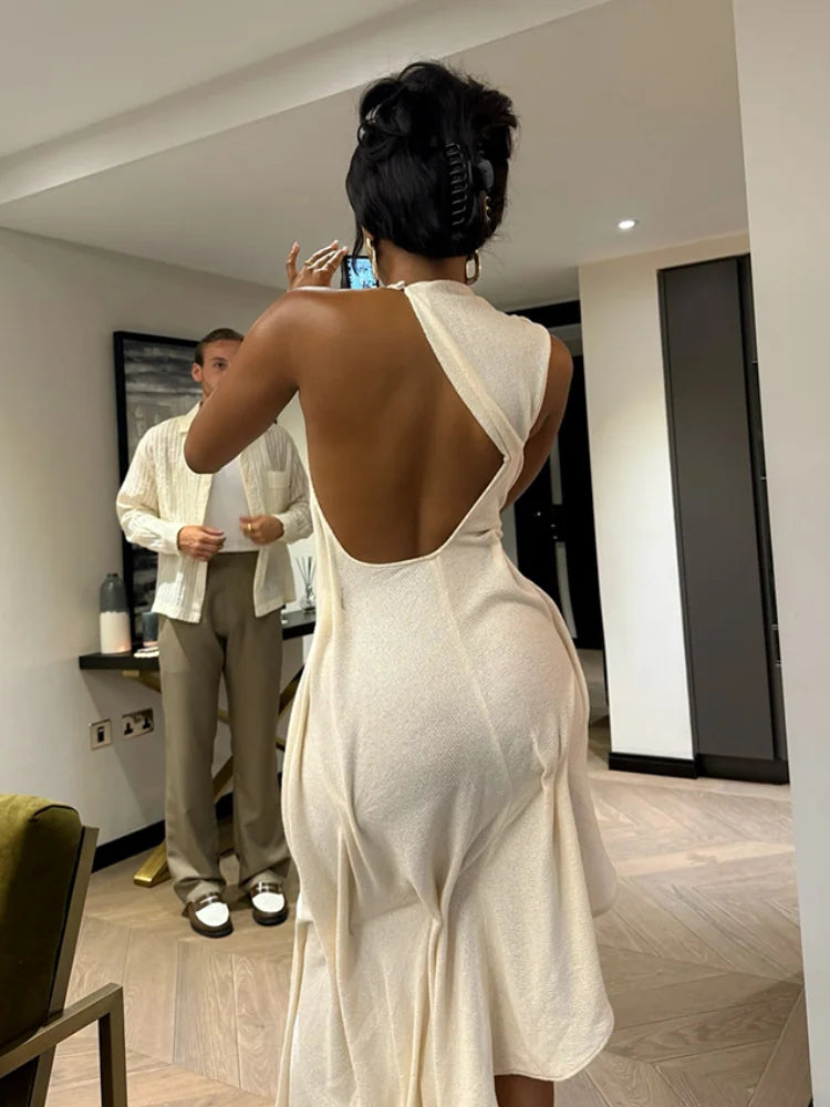 Pleated Off The Shoulder Dress