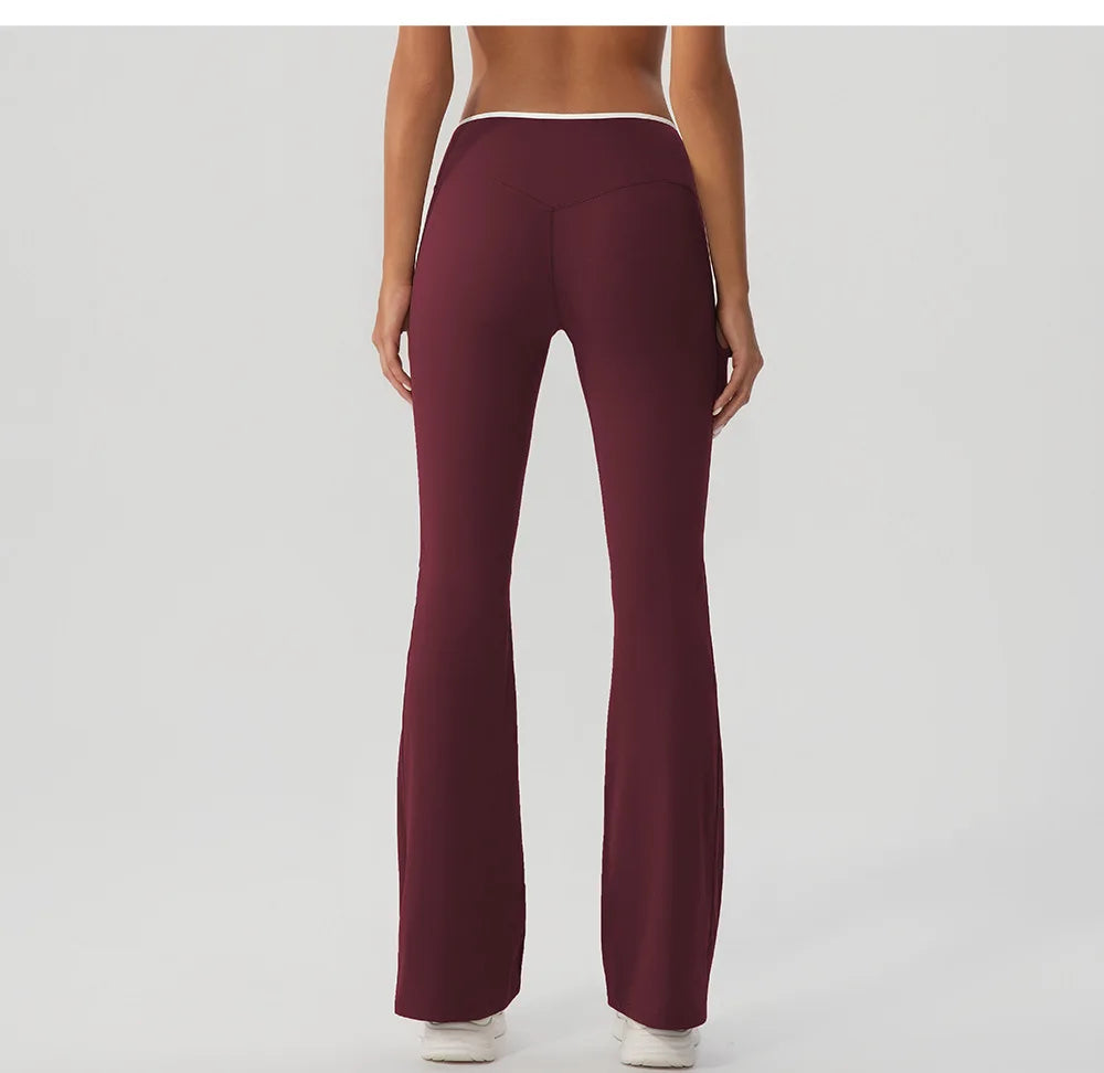 V-Shaped Flared Legging