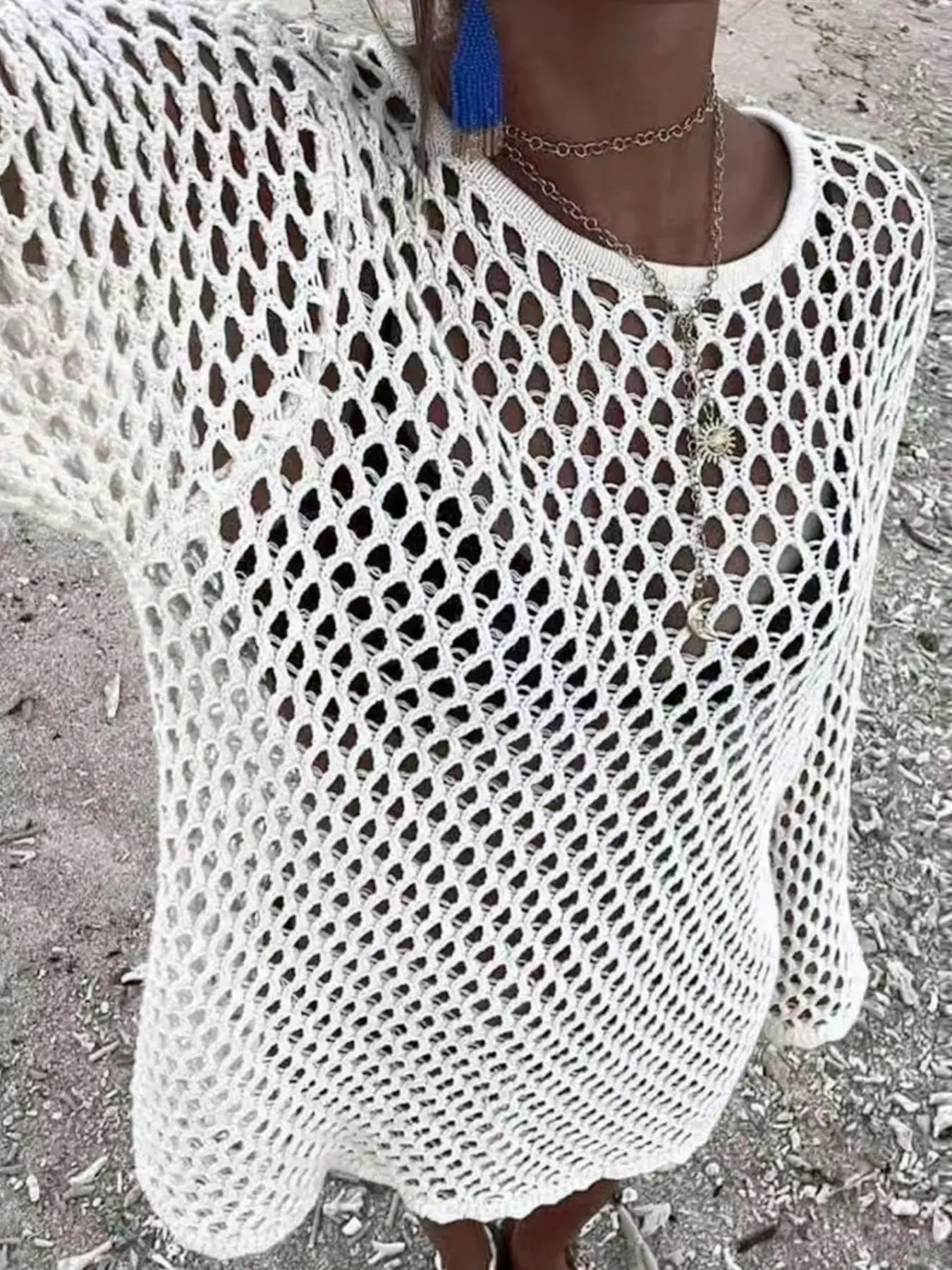 Hollow Out Bikini Cover-Up