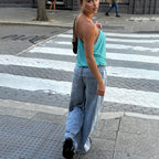 Pleated Halter Crop Top