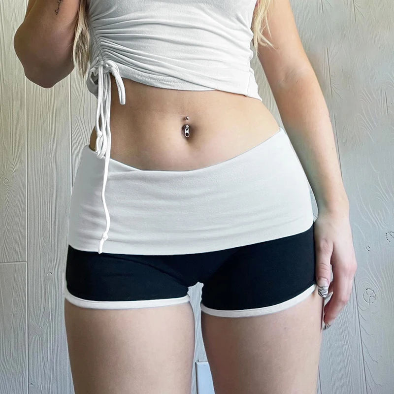 Casual Low-Waist Double-Layer Shorts