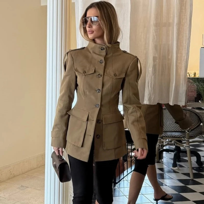 Slim Stand-Collar Jacket