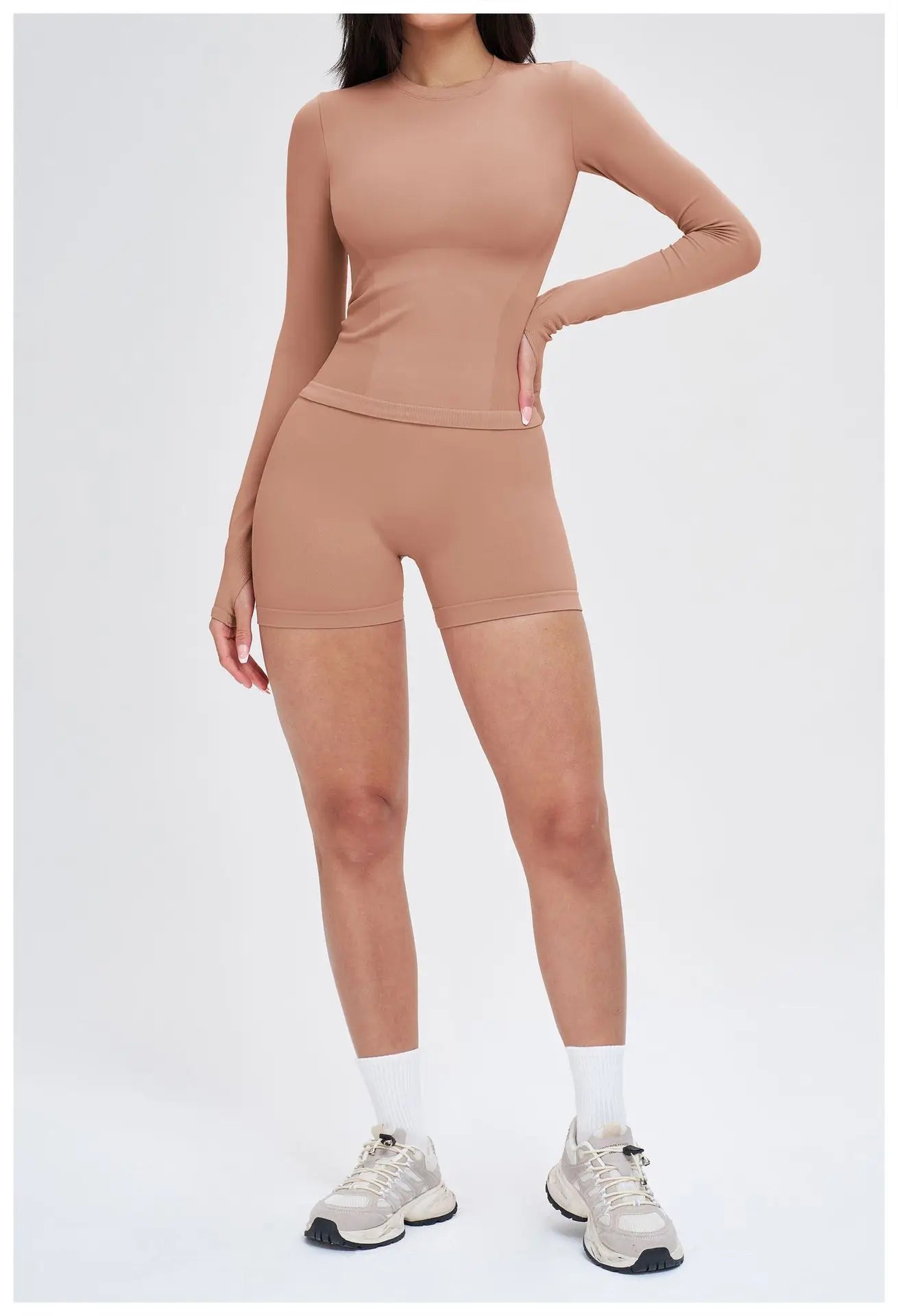 Seamless Long Sleeve 2-Piece Yoga Set
