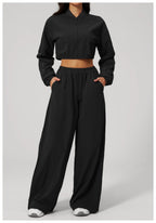 High-Waisted Wide-Leg Gym Leggings