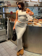 Draped 2-Piece Co-Ord