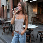 Chain Halter Suspender Vest