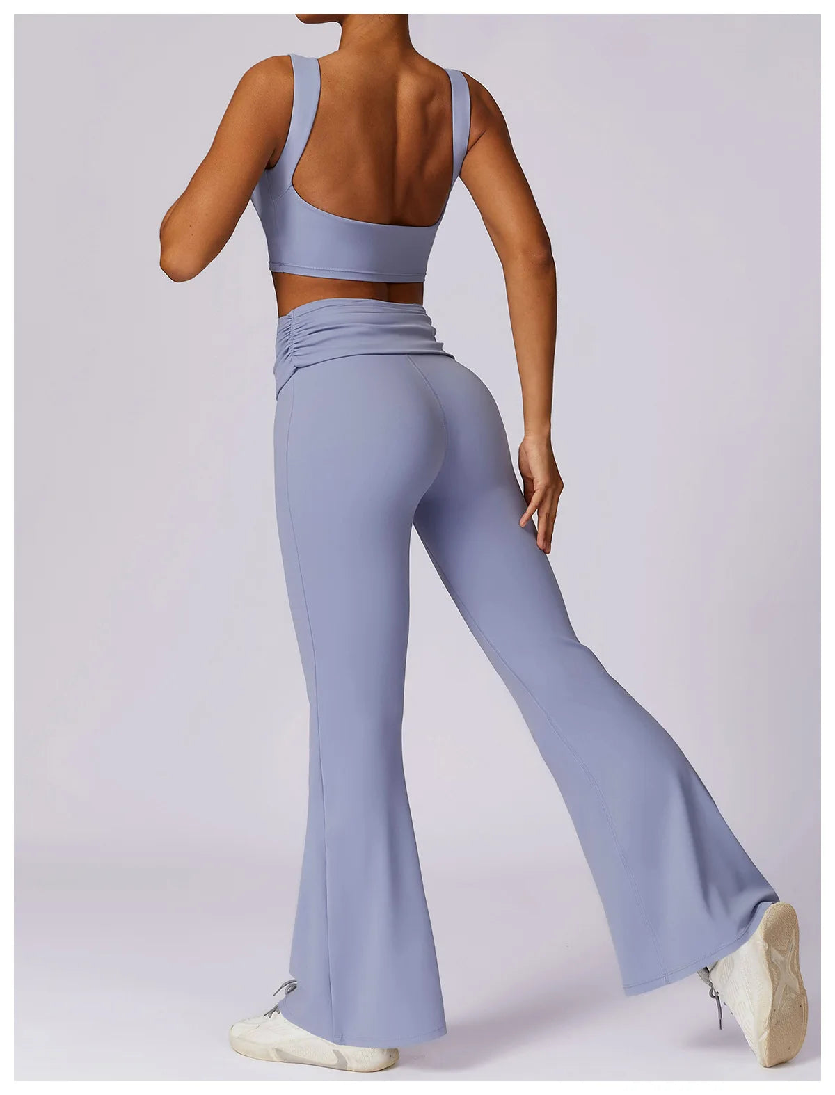 Scrunched Hip Flared Leggings